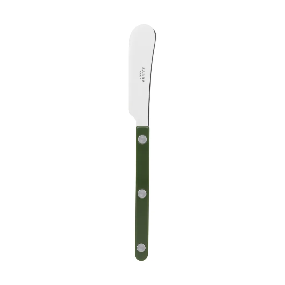 Bistrot solid butter spreader 14 cm, Green SABRE Paris