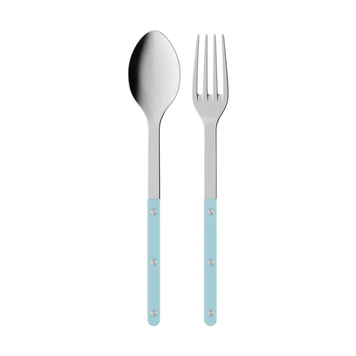 Bistrot solid serving cutlery, 2 pieces - Pastel blue - SABRE Paris