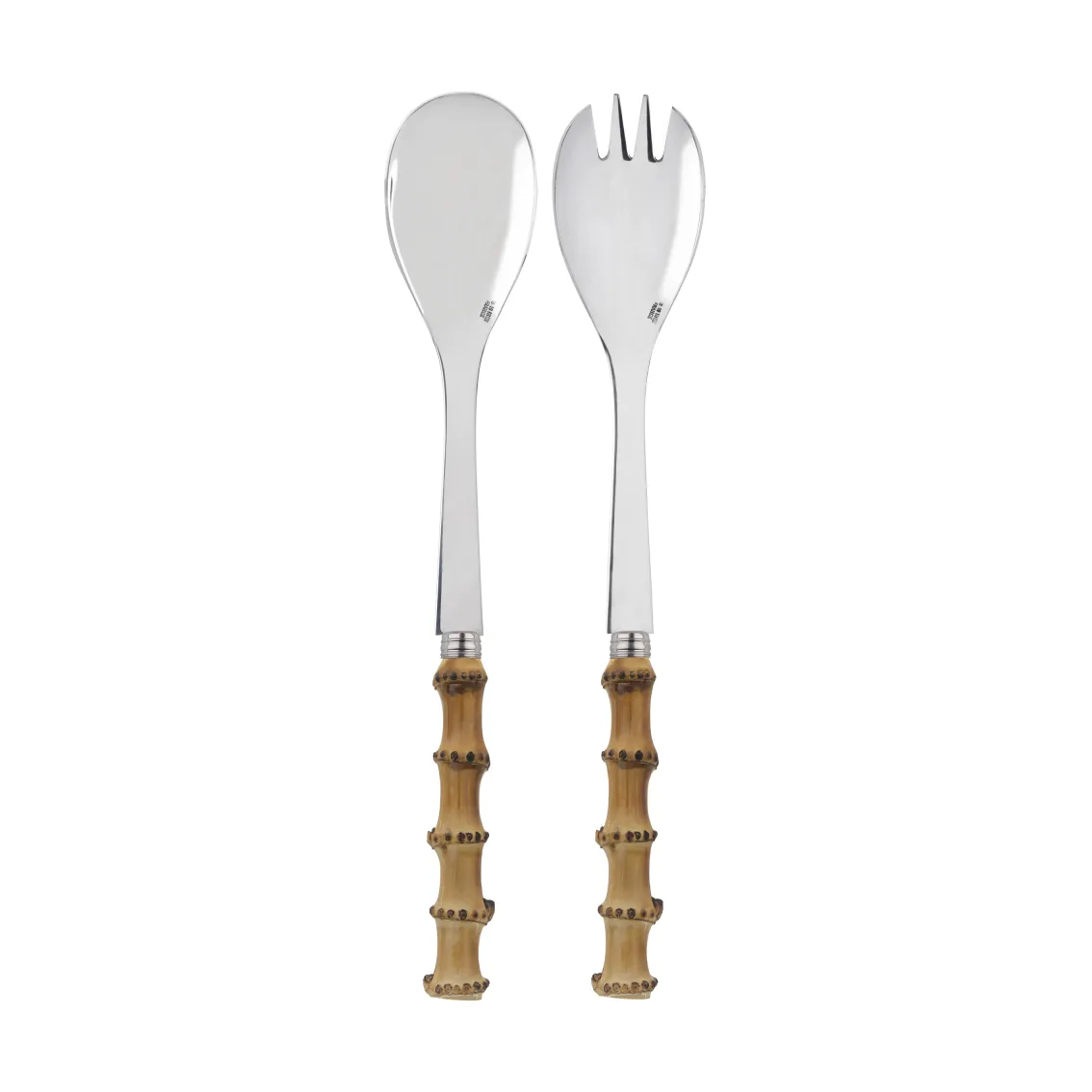 Panda salad servers, 2 pieces, Bamboo light SABRE Paris