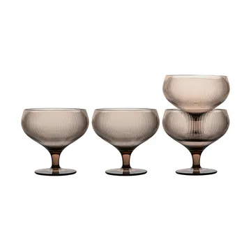 Billi champagne coupe 30 cl set of 4 - Brown - Sagaform
