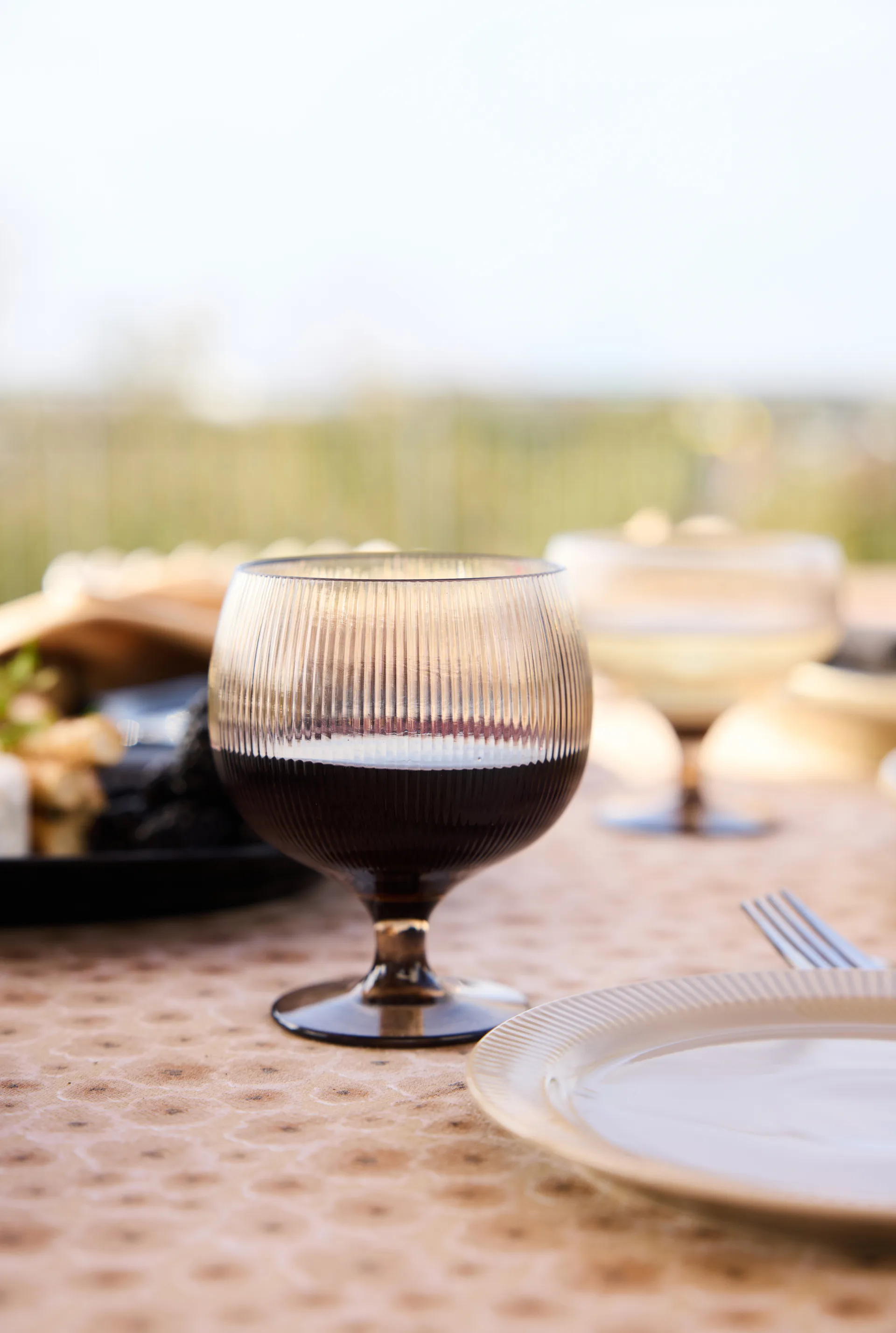 Billi wine glasses 35 cl 4-pack, Brown Sagaform