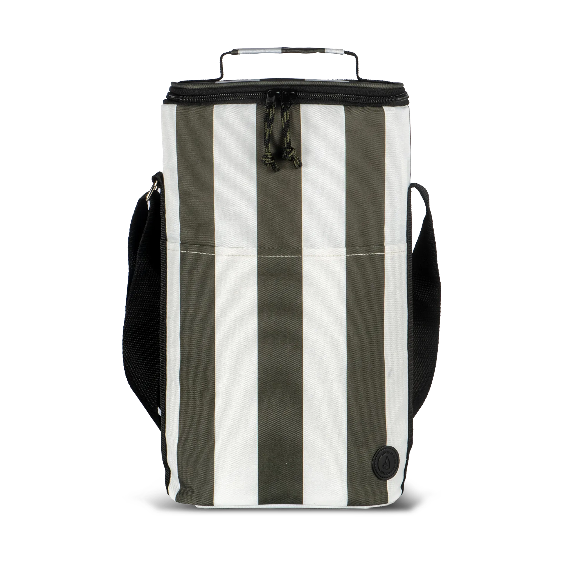 City cooler bag tall 9 L, Green-white Sagaform