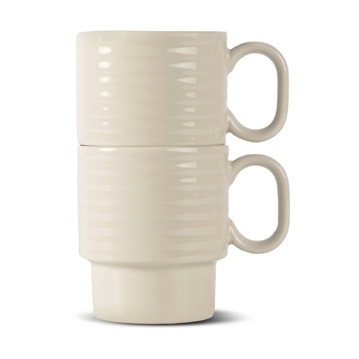 Coffee & More coffee mug 2-pack - Beige - Sagaform