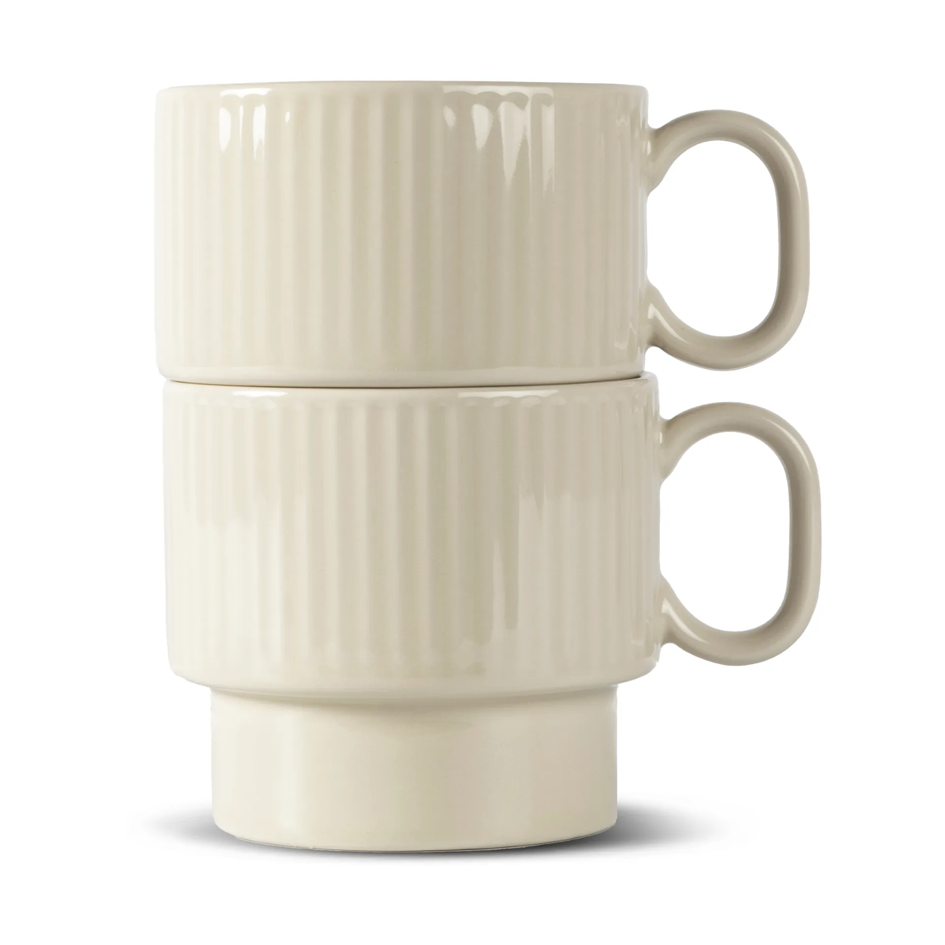 Coffee & More tea mug 2-pack, Beige Sagaform