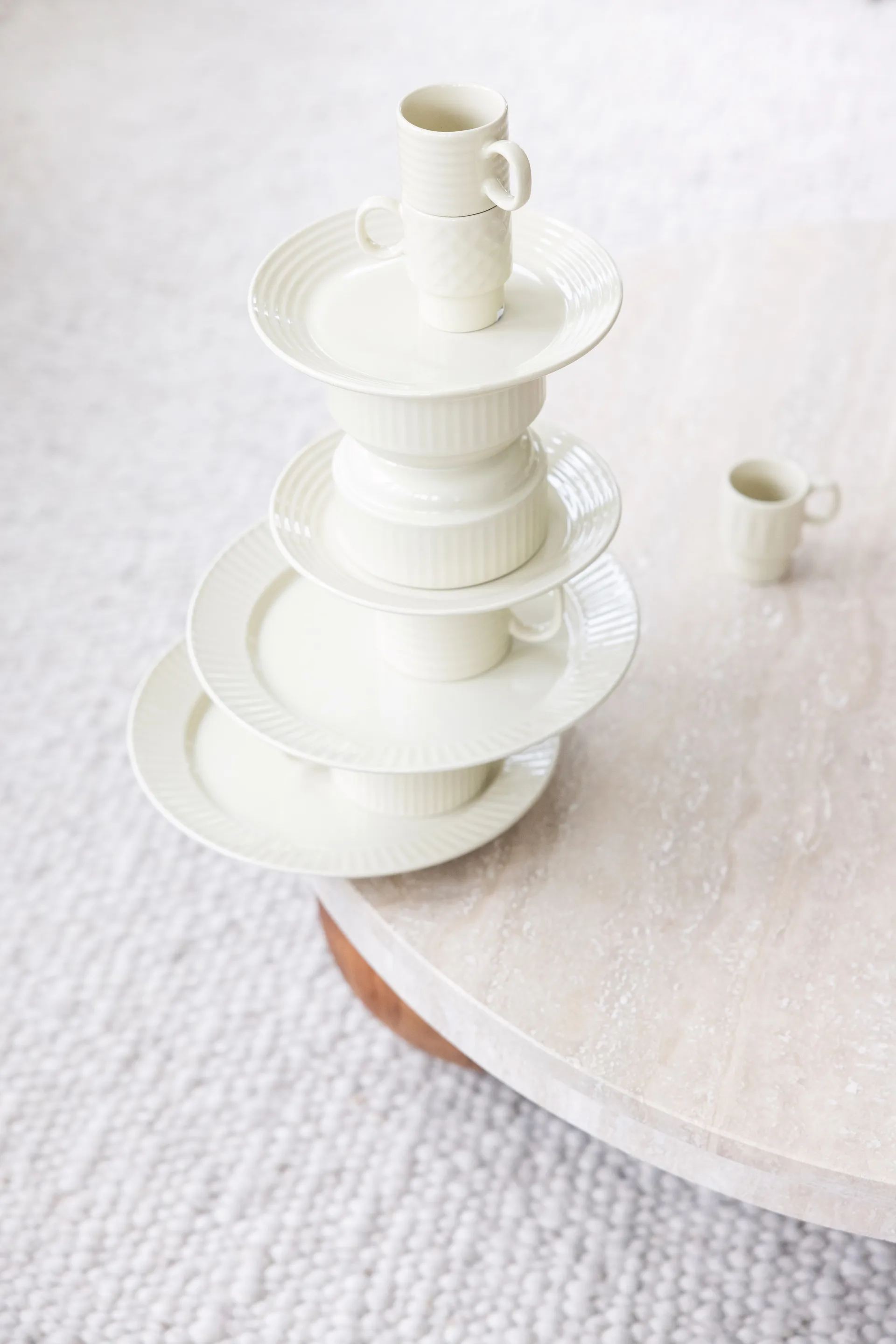 Coffee & More tea mug 2-pack, Beige Sagaform