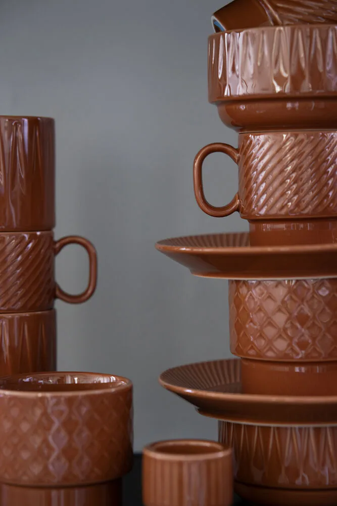Coffee & More tea mug, Terracotta Sagaform