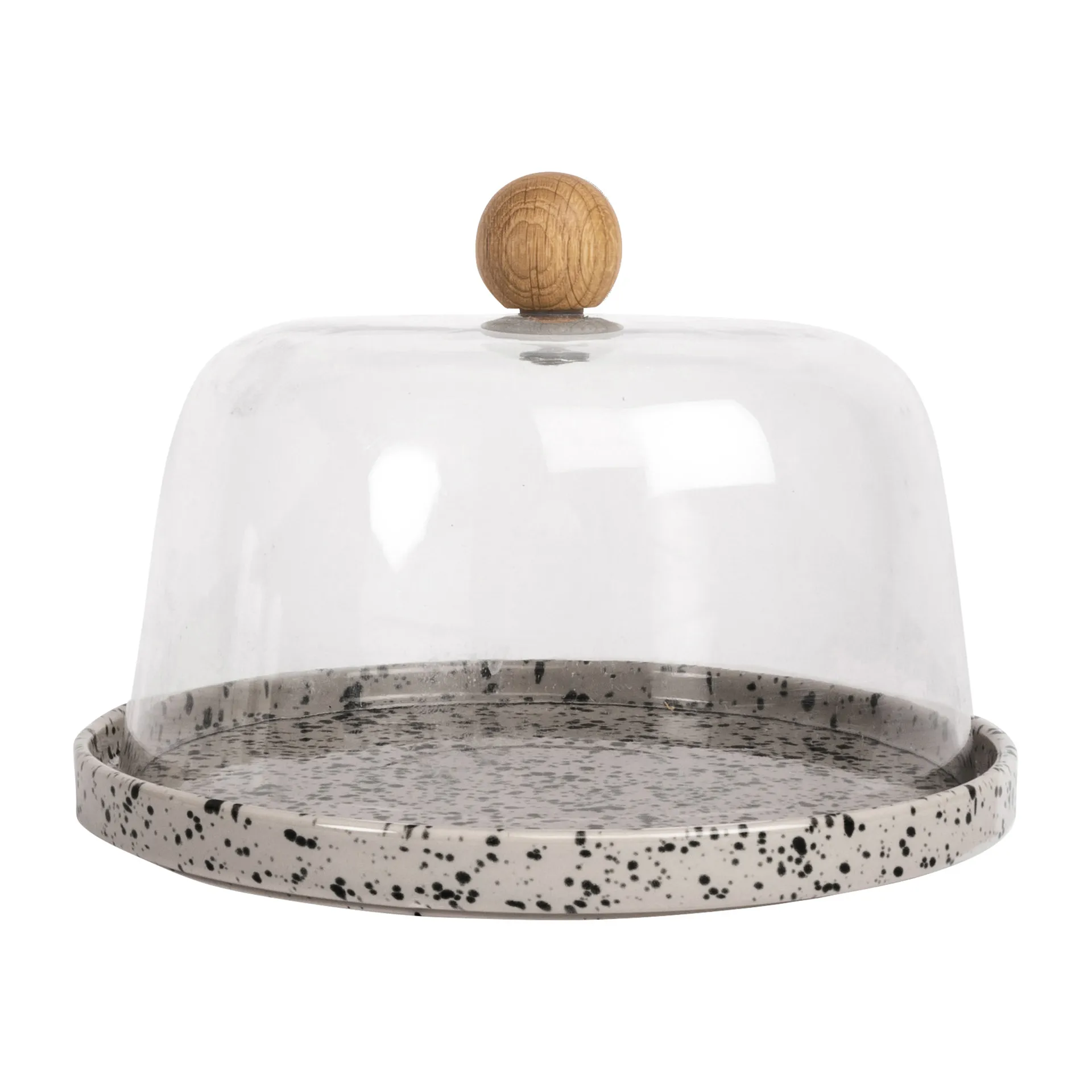 Ditte cheese dome, grey-black Sagaform