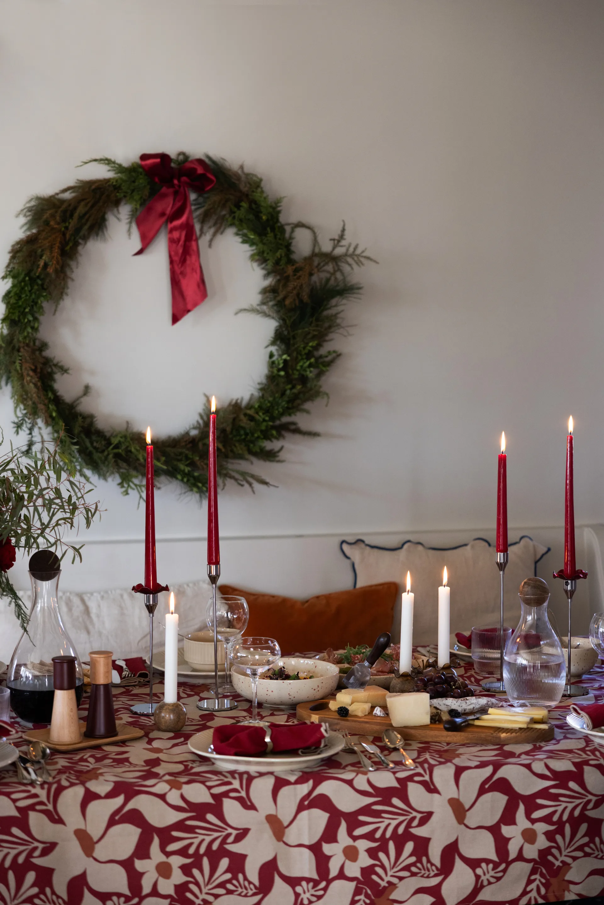 Ditte serving bowl, Beige-wine red Sagaform