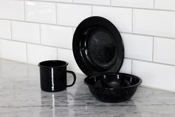 Doris enamel mug 35 cl - Black - Sagaform