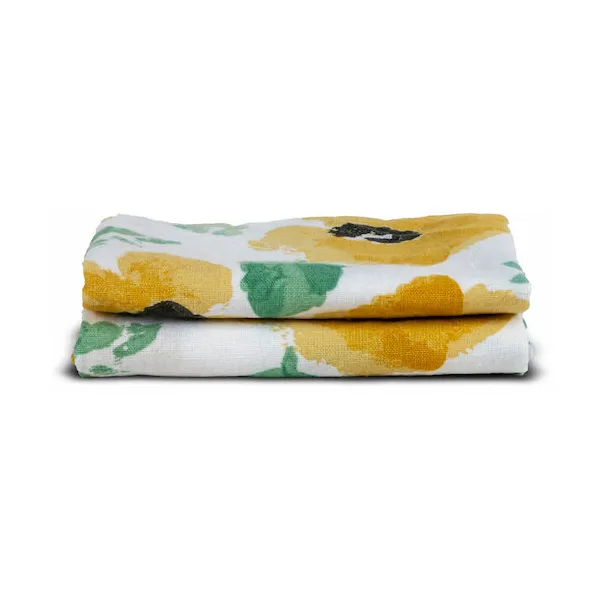 Eden kitchen towel 50x70 cm 2-pack, Mixed Yellow Sagaform