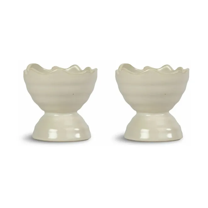 Ellen egg cup 2-pack, Bone White Sagaform