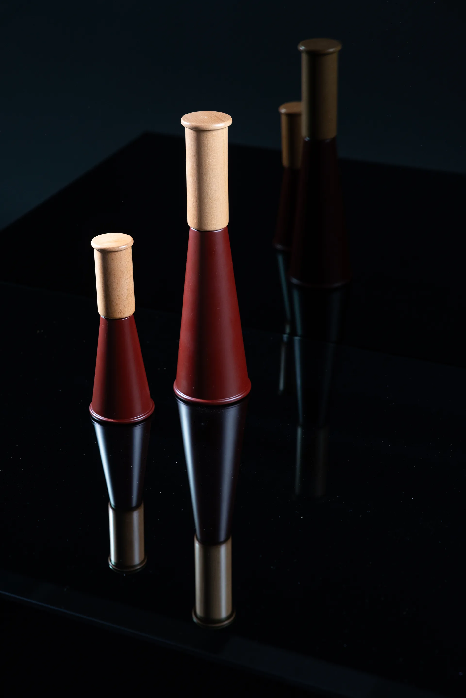 Gherkin salt and pepper grinder large 32 cm, Red-brown Sagaform