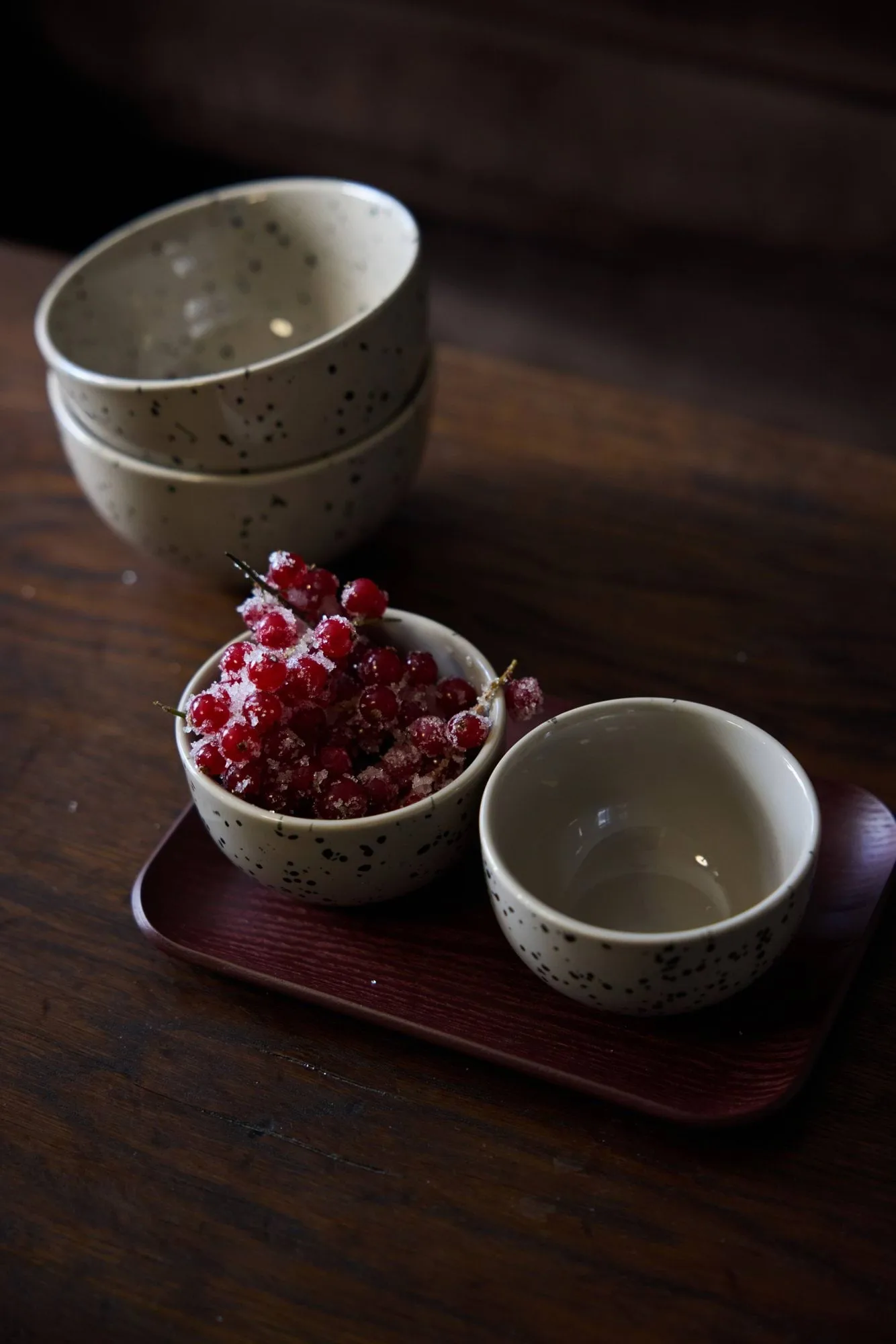 Hanna plate, Wine red Sagaform