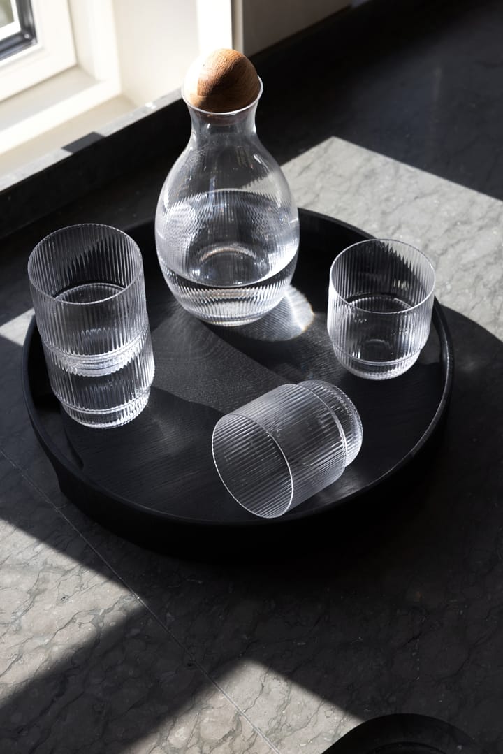 Hanna round tray Ø35 cm, Black Sagaform