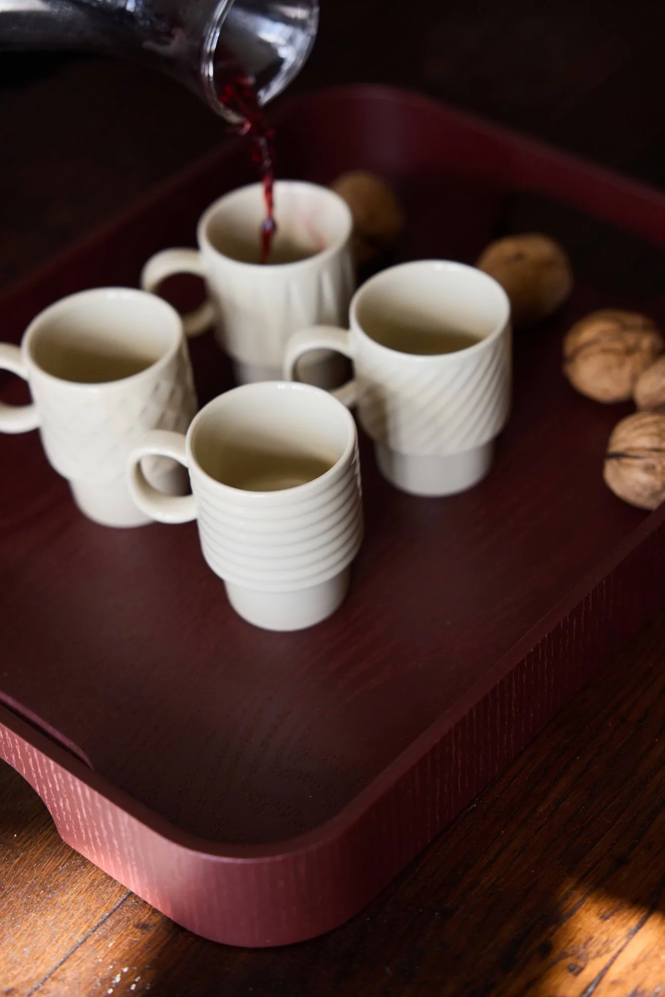 Hanna tray, Wine red Sagaform