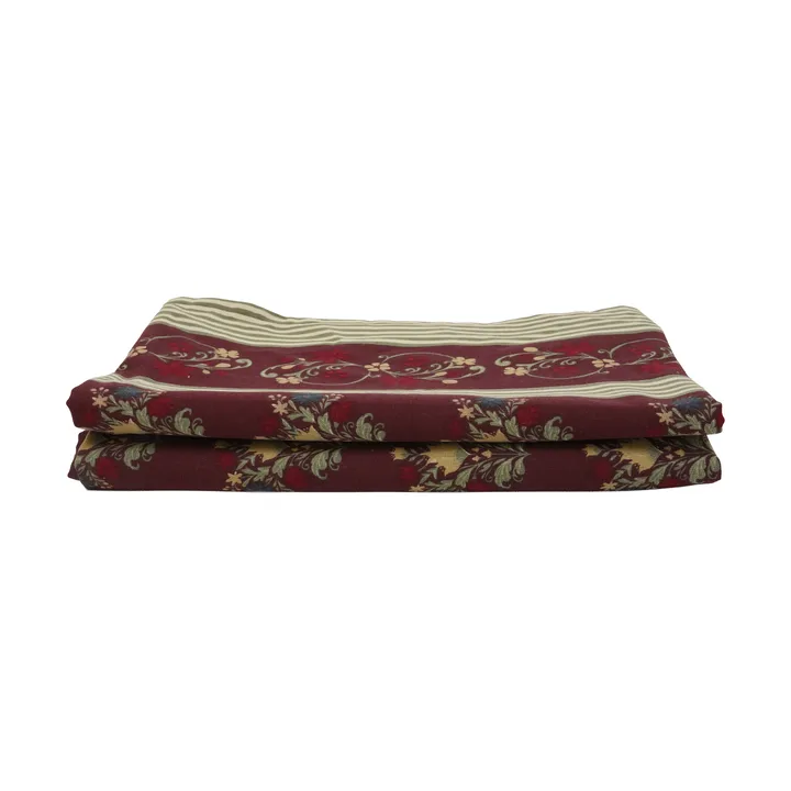 Linnea tablecloth - Mixed wine red, 150x280 cm - Sagaform