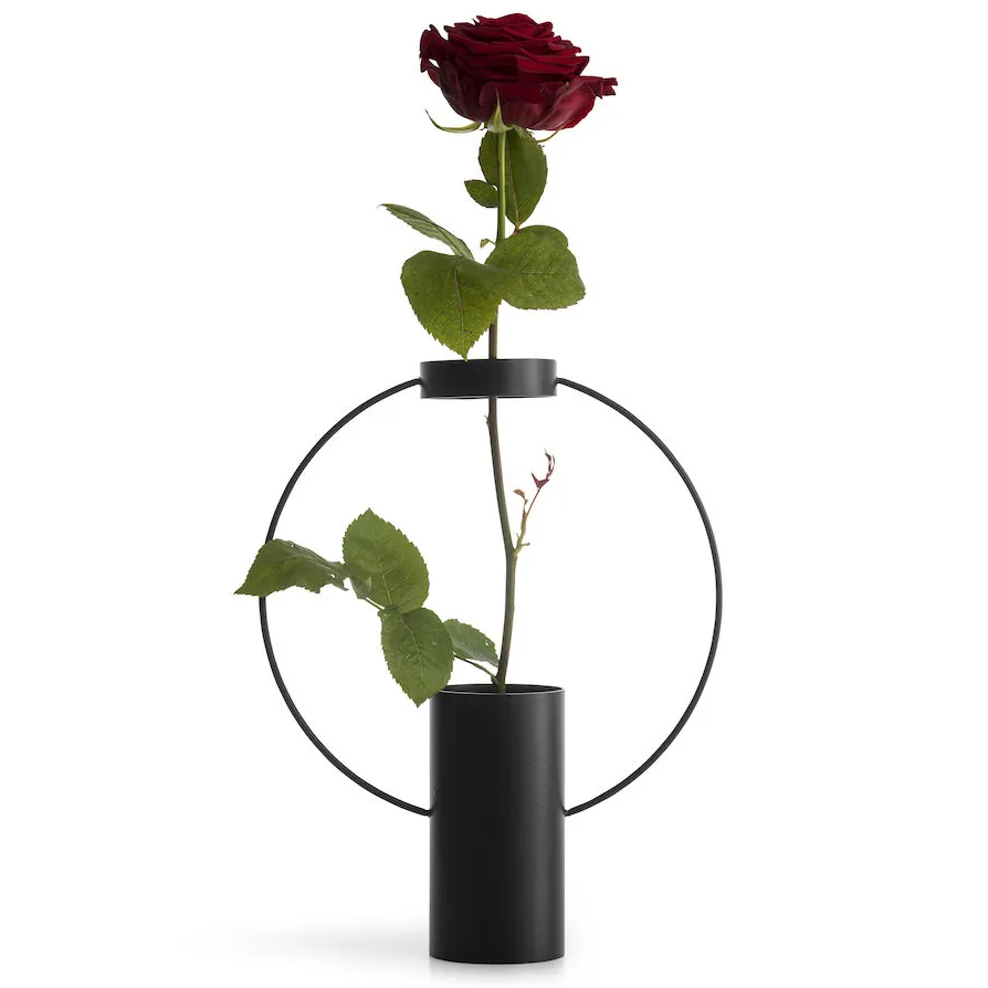 Moon vase 30 cm, black Sagaform