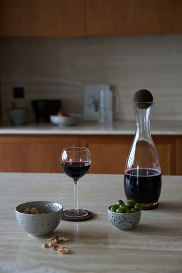 Nature carafe with cork stopper 1.5 l - Clear-dark brown - Sagaform