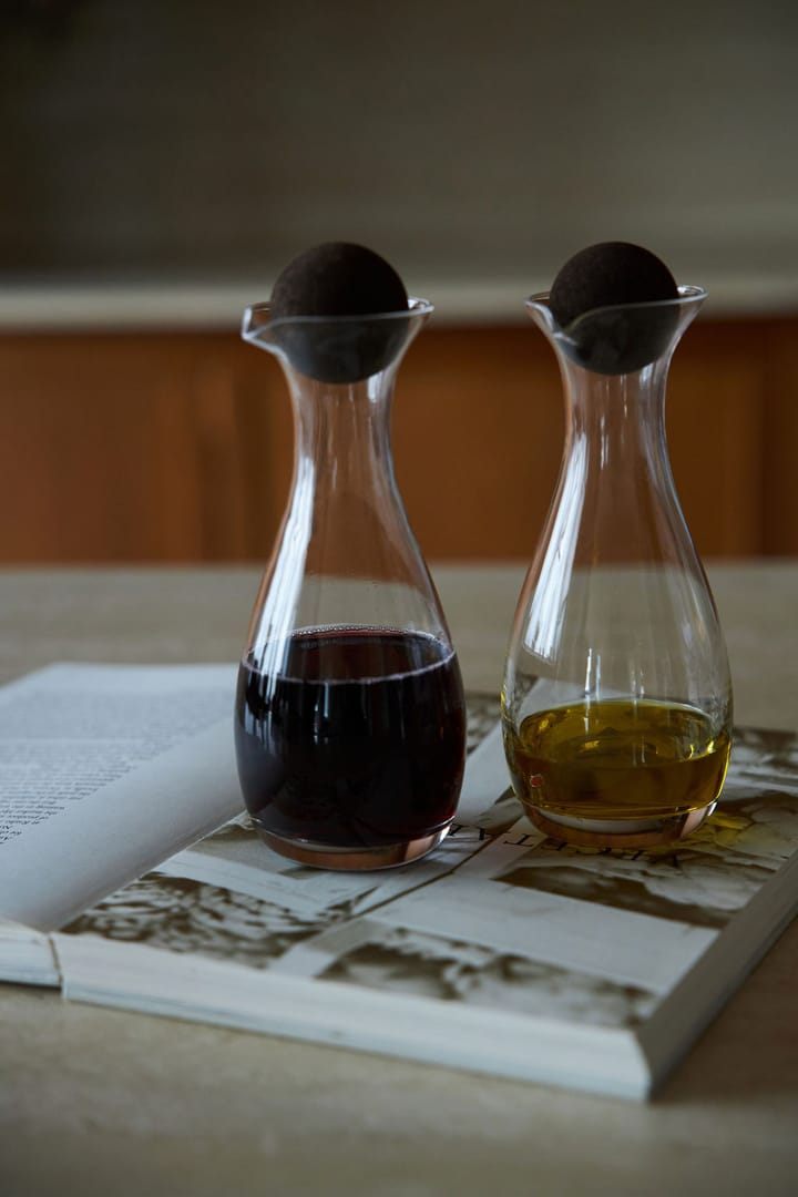 Nature oil/vineger bottle with cork stopper 2-pack 35cl, Clear-dark brown Sagaform