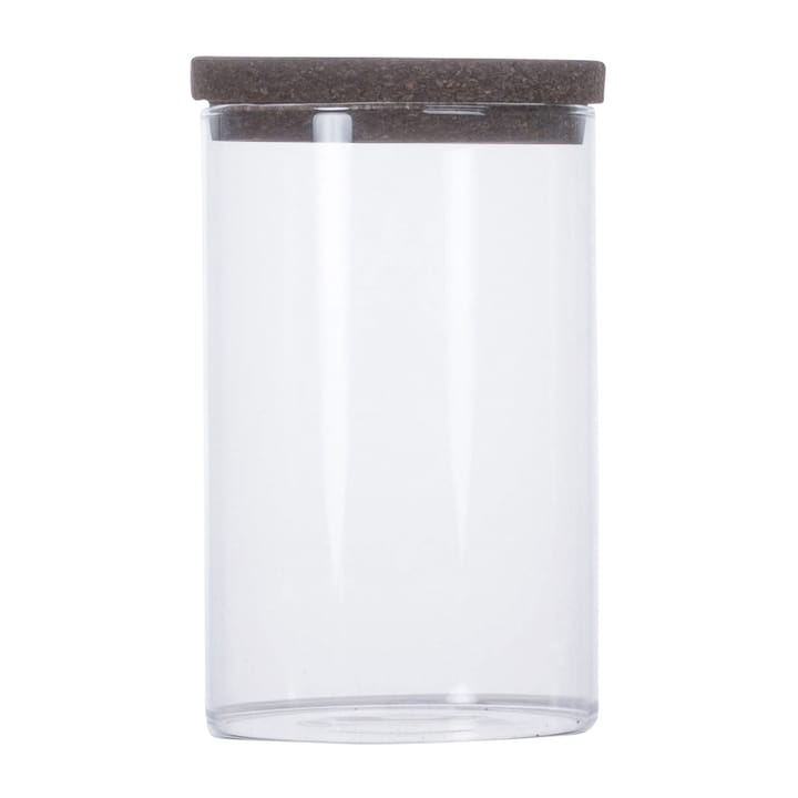 Nature storage jar with cork lid - Clear-dark brown - Sagaform