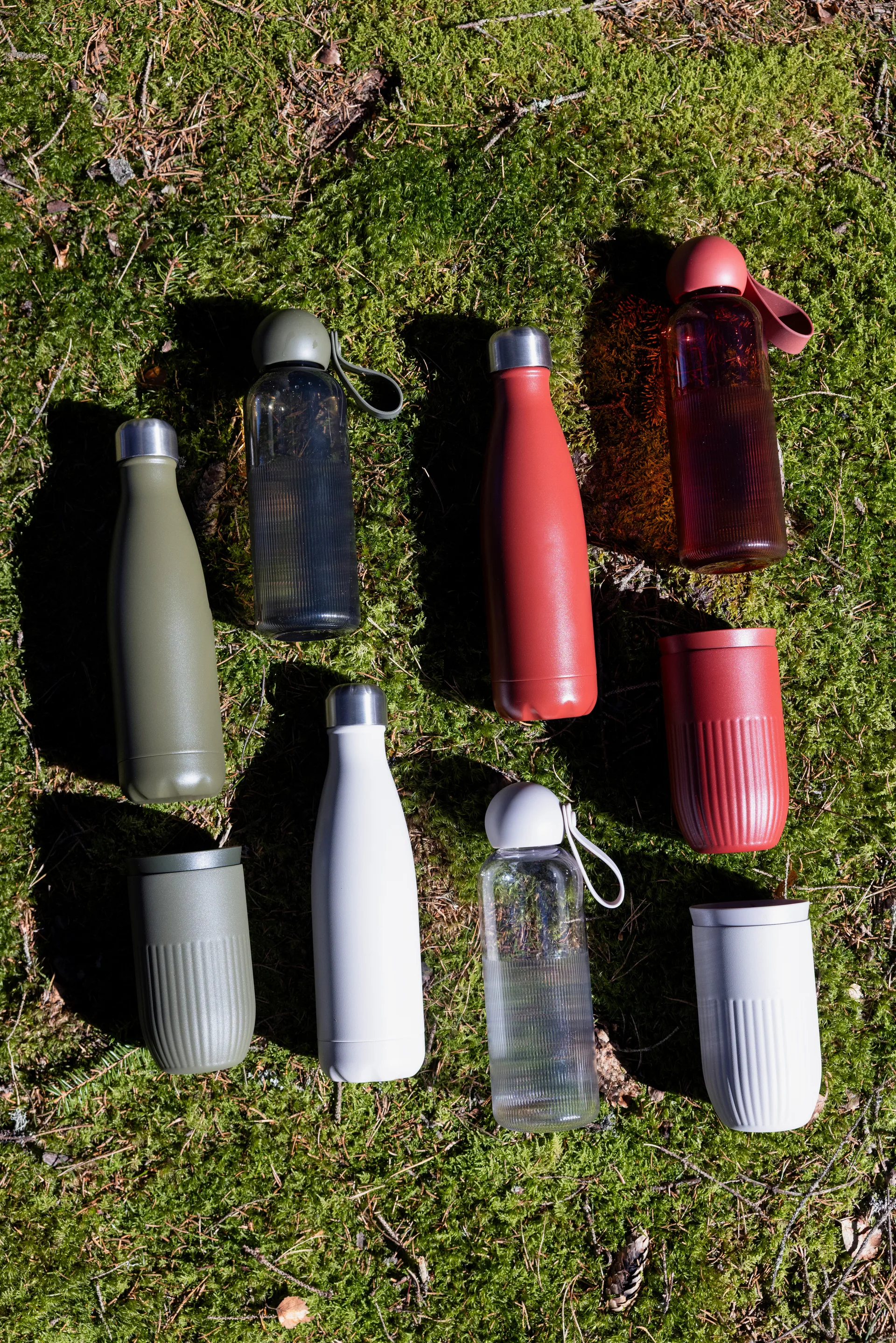 Nils steel bottle 50 cl, Red Pantone Sagaform