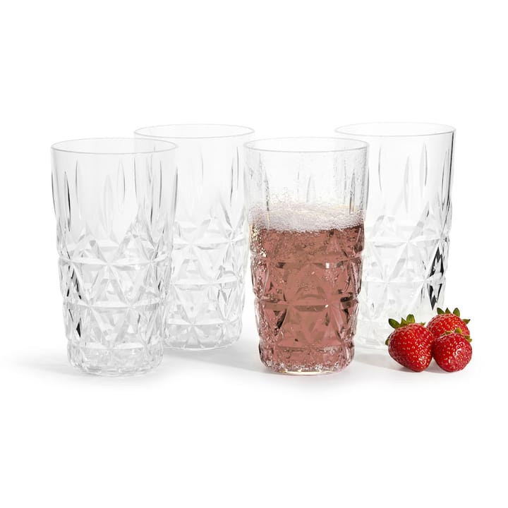 Picknick drinking glass 4-pack, 40 cl Sagaform