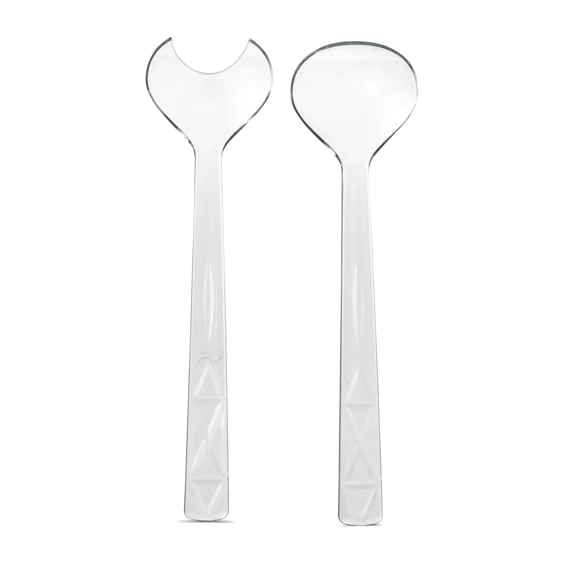 Picknick salad cutlery 2 pieces, Clear Sagaform