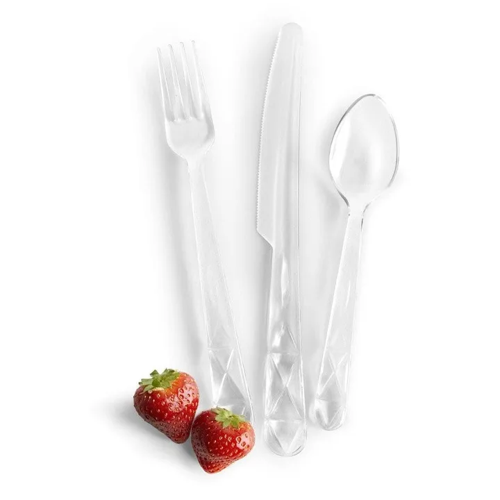 Picnic Juni cutlery set 12 pieces - Transparent - Sagaform