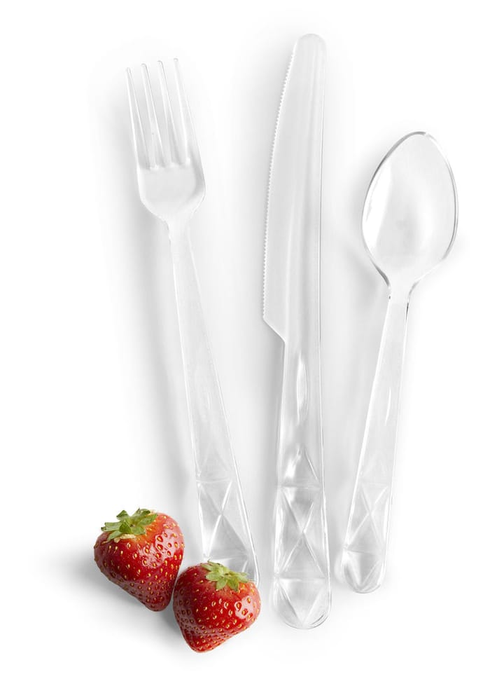 Picnic Juni cutlery set 12 pieces - Transparent - Sagaform