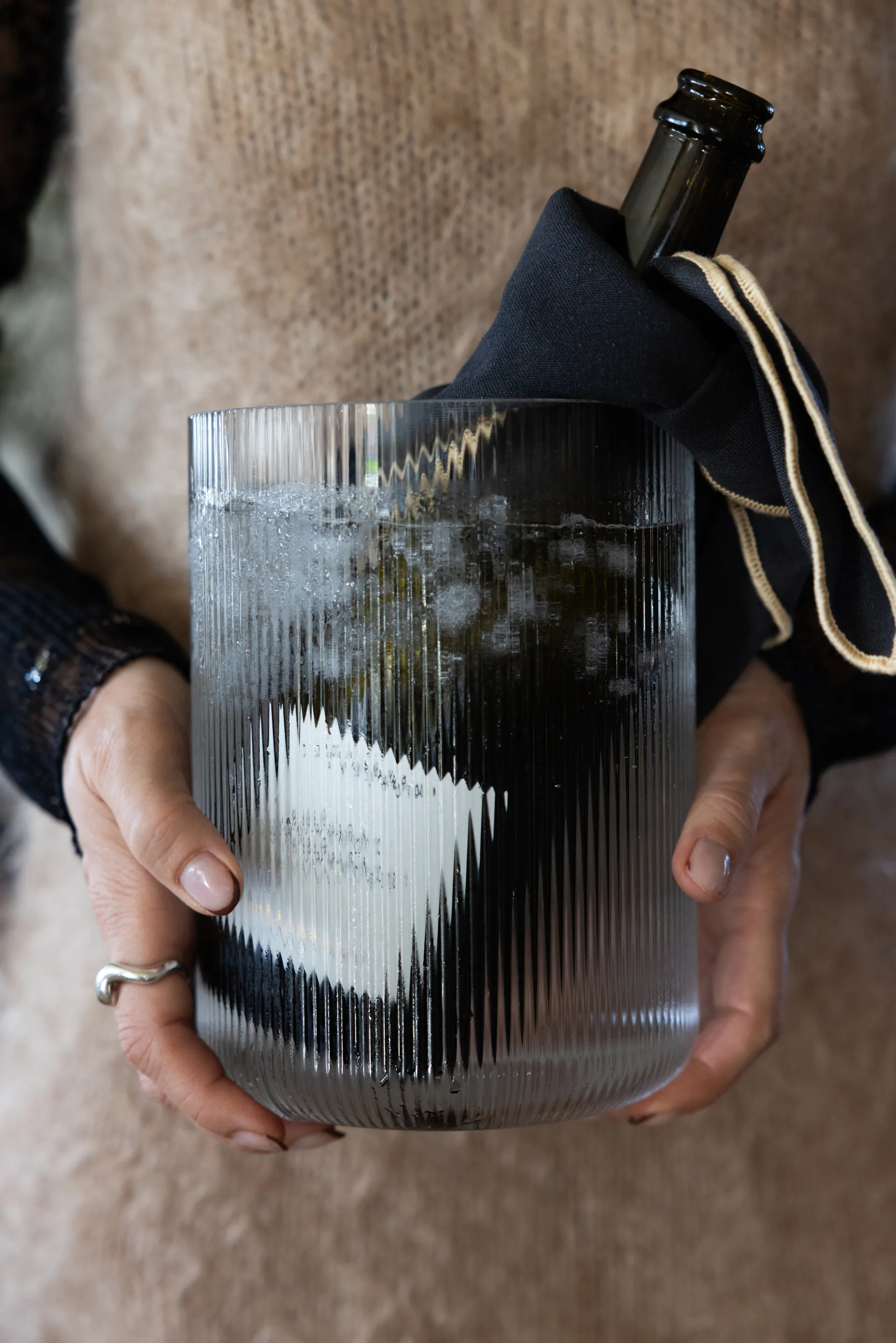 Sagaform Blanka vase/wine cooler Ø15x20 cm, Clear Sagaform