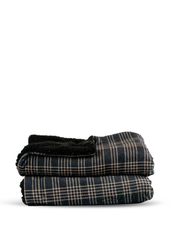 Square fleece blanket 130x170 cm - Black - Sagaform