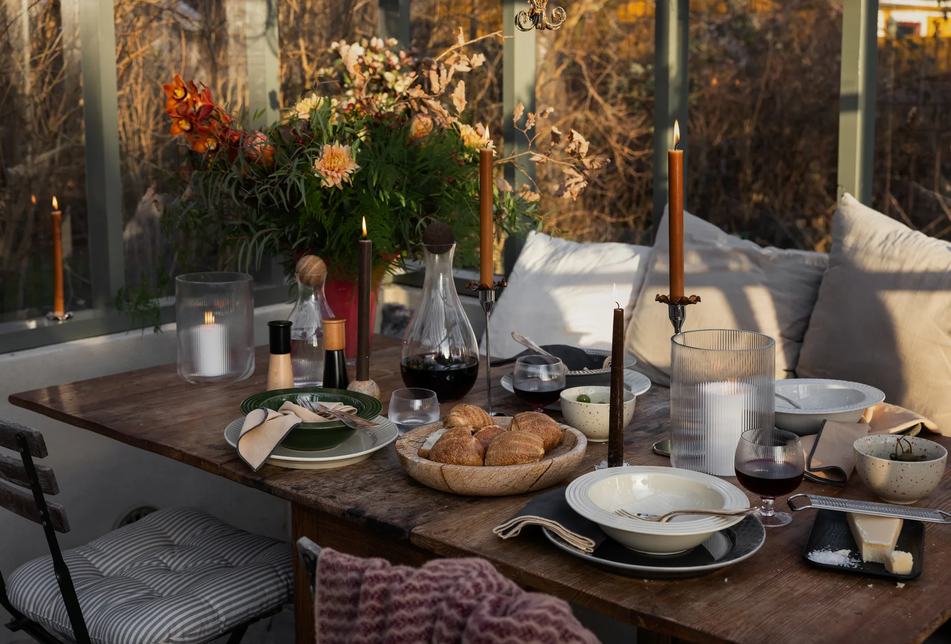 Stone bowl large Ø28 cm, Brown forest marble Sagaform