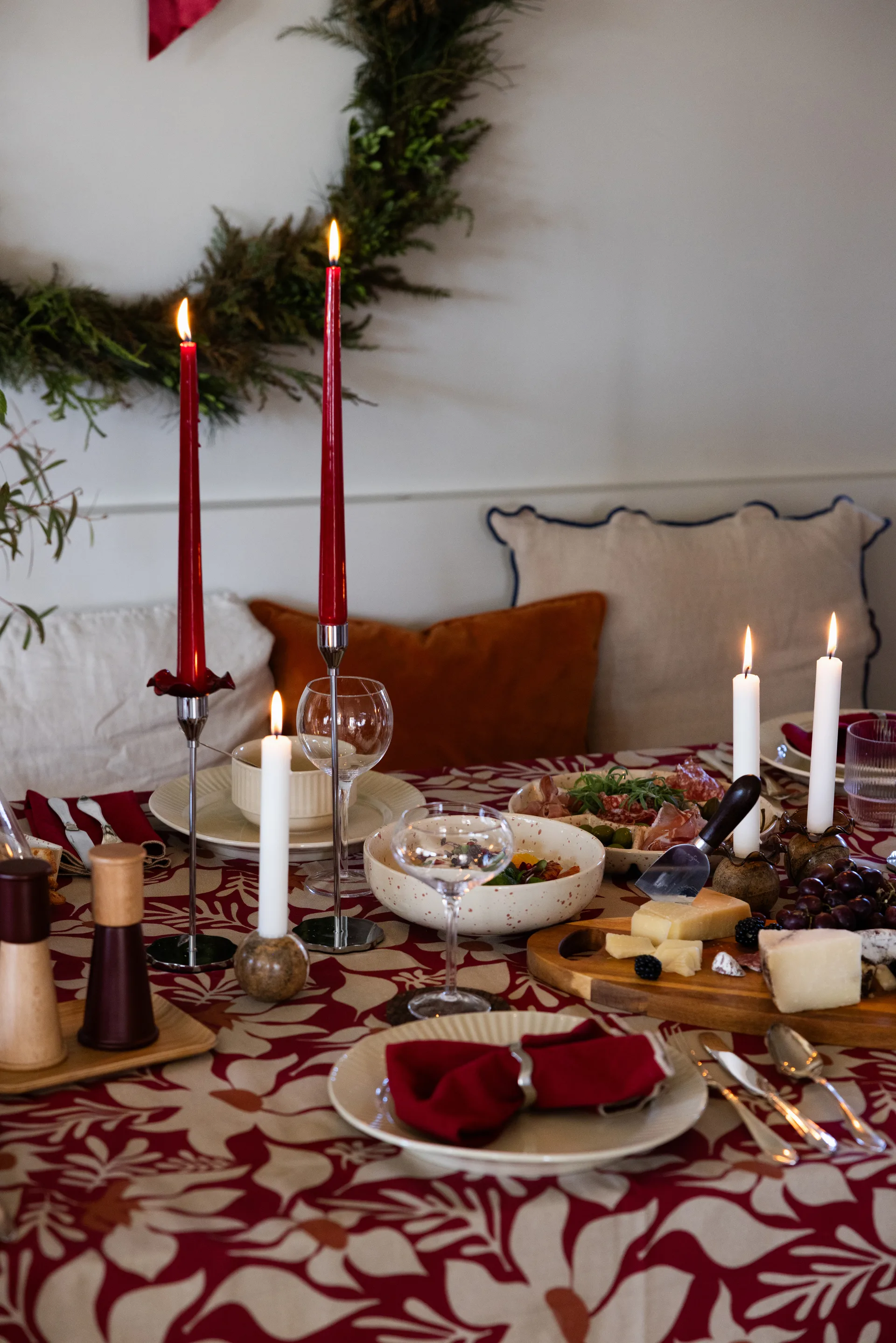 Stone candle holder Ø6 cm, Brown forest marble Sagaform
