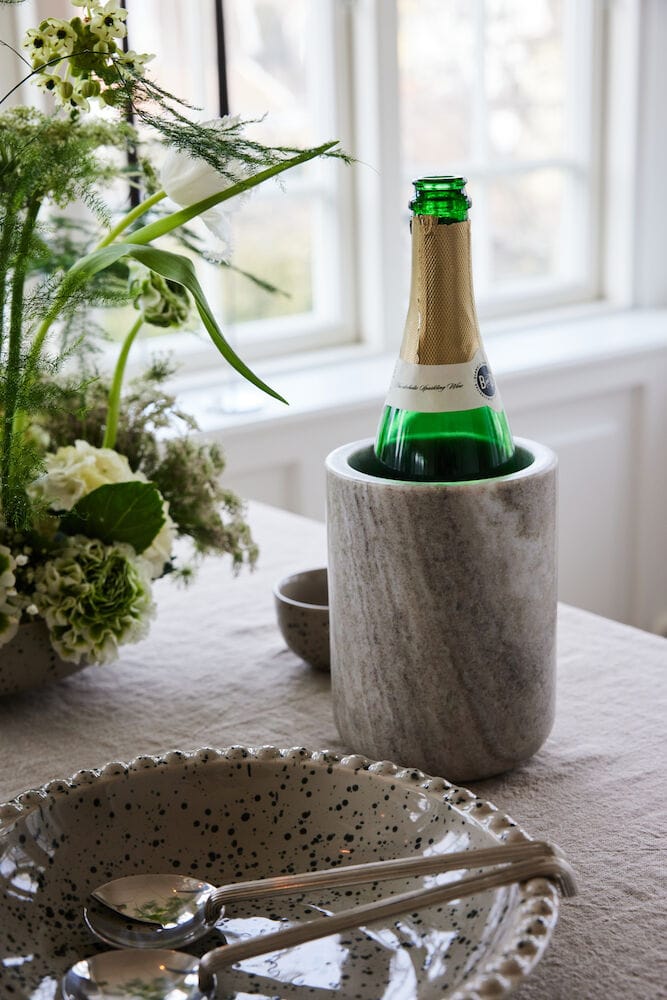 Stone wine cooler Ø12.5 cm, Travertine Sagaform