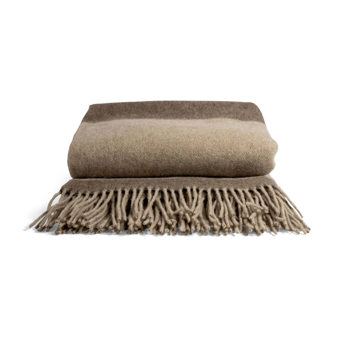 Ulle wool throw, Beige-brown Sagaform