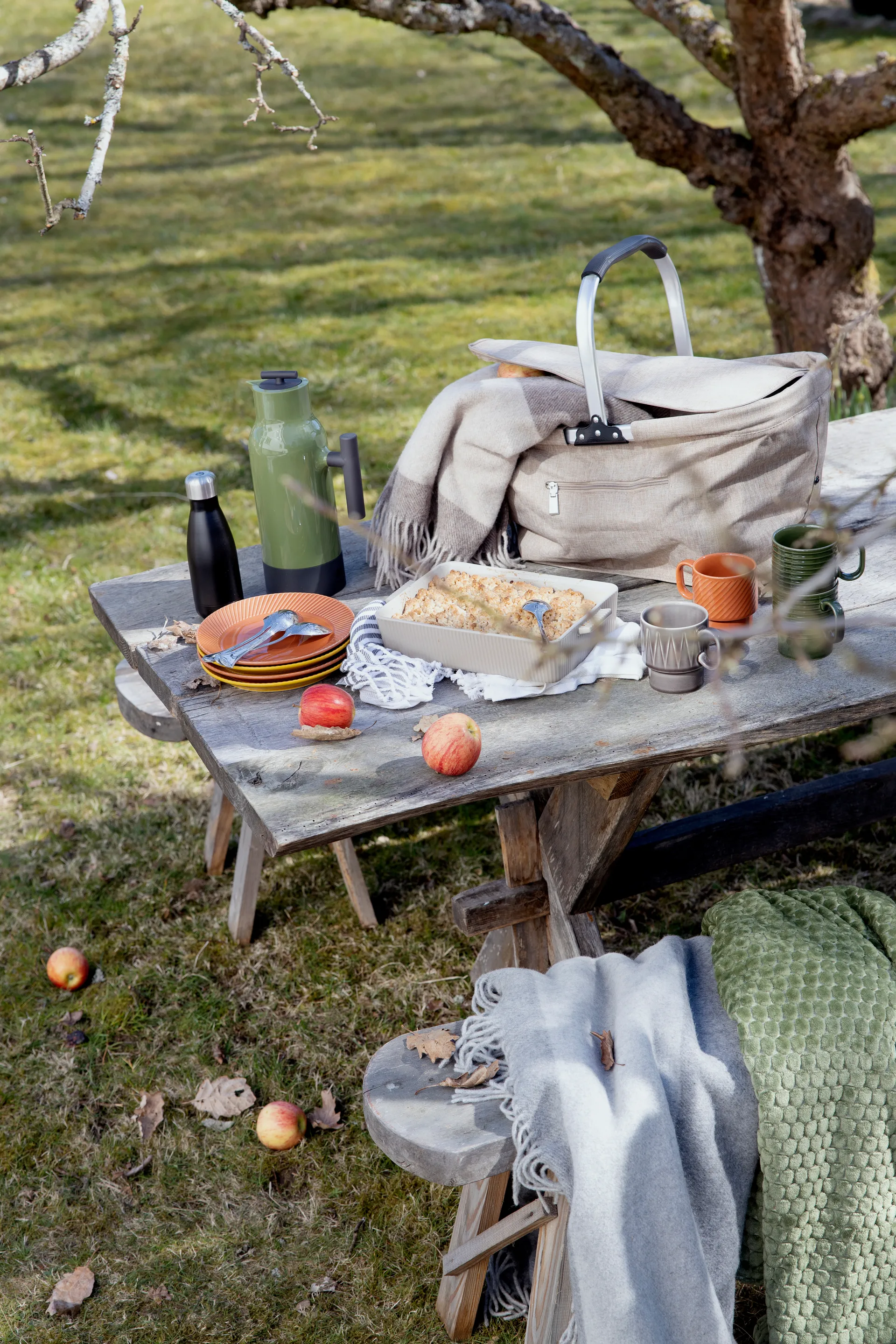 Ulle wool throw, Beige-brown Sagaform