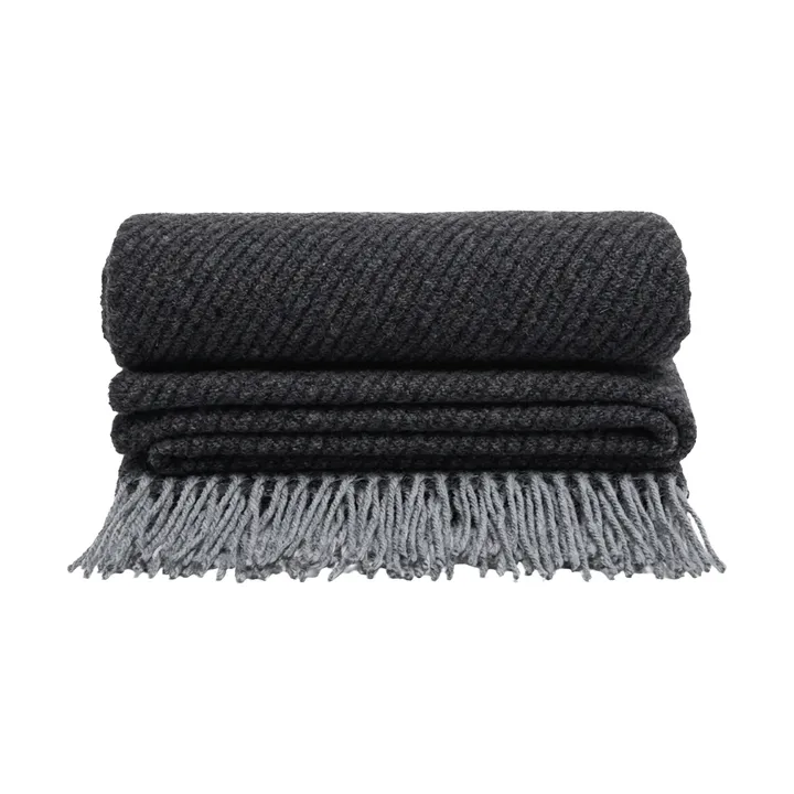 Ulli blanket 130x170 cm - Grey striped - Sagaform