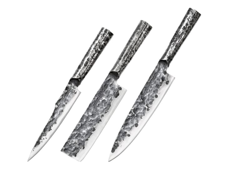 Meteora knife set 3 pieces, Steel Samura