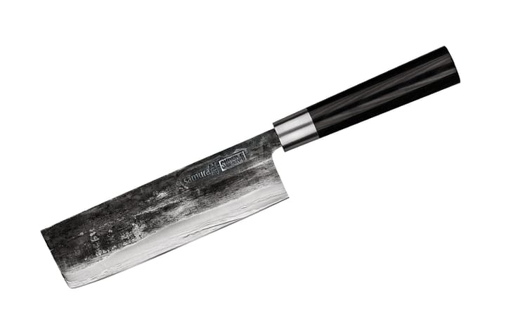 Super 5 Nakiri 17 cm, Black Samura