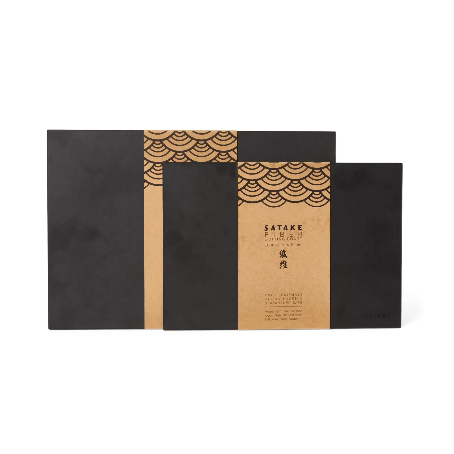 Satake chopping board wood and paper, 37x25.5x0.6 cm Satake
