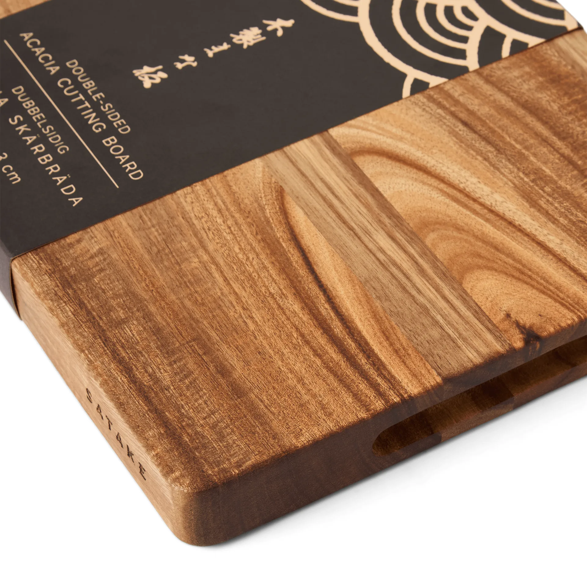 Satake cutting board, Acacia, oiled, 35x22x3 cm Satake