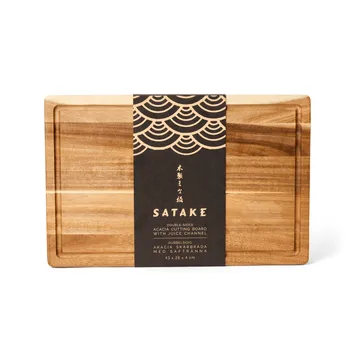 Satake cutting board - Acacia, oiled, 43.2x27.9x3.8 cm - Satake