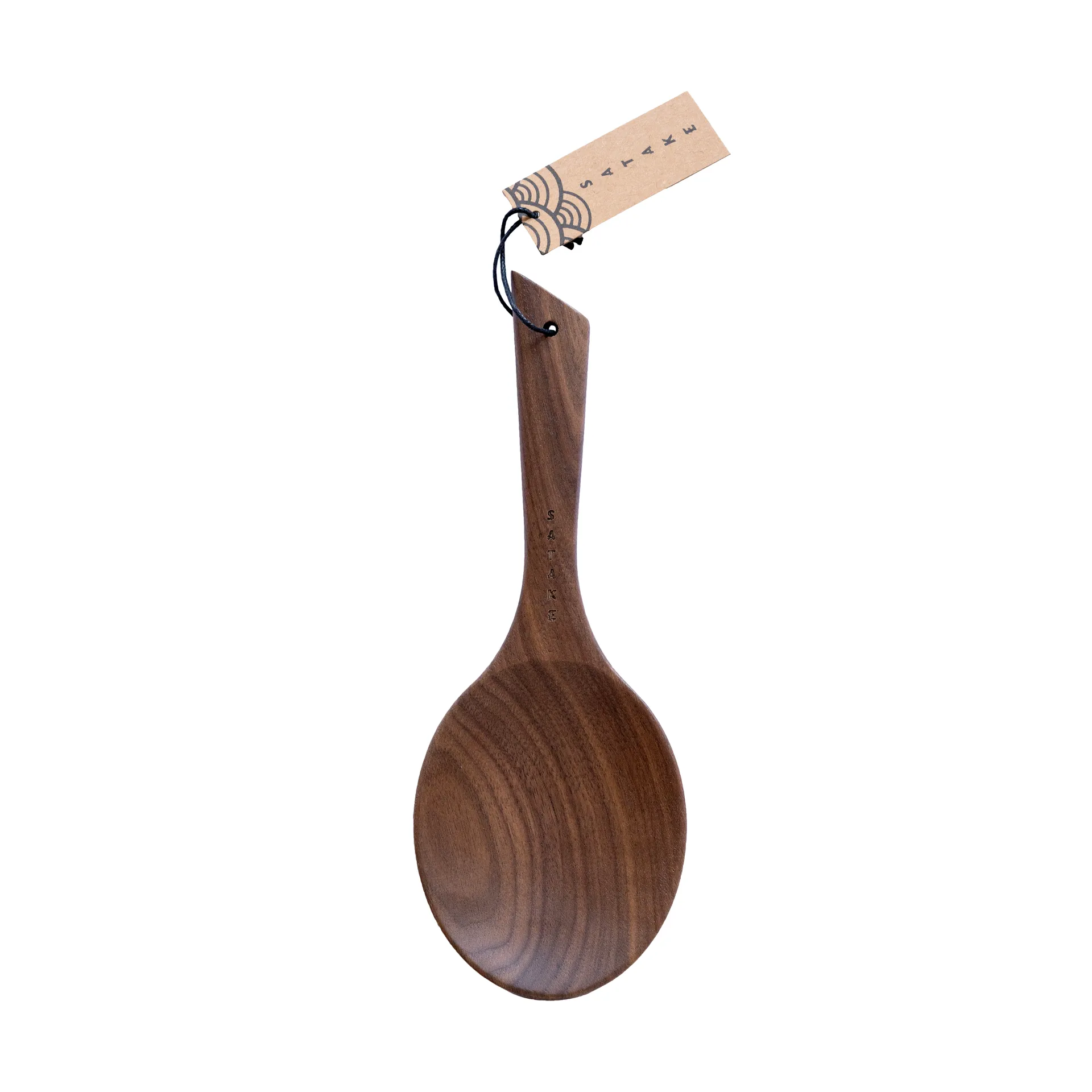 Satake rice spoon 24 cm, Walnut Satake