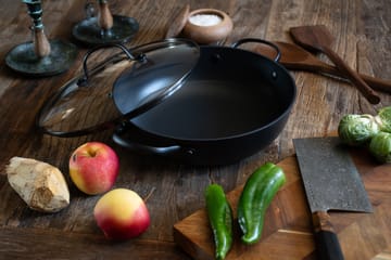 Satake saucepan in lightweight cast iron with glass lid - 26 cm - Satake