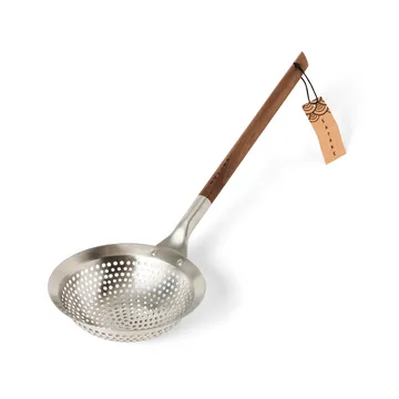 Satake skimmer - Stainless steel-Walnut, 41.3x14.2 cm - Satake