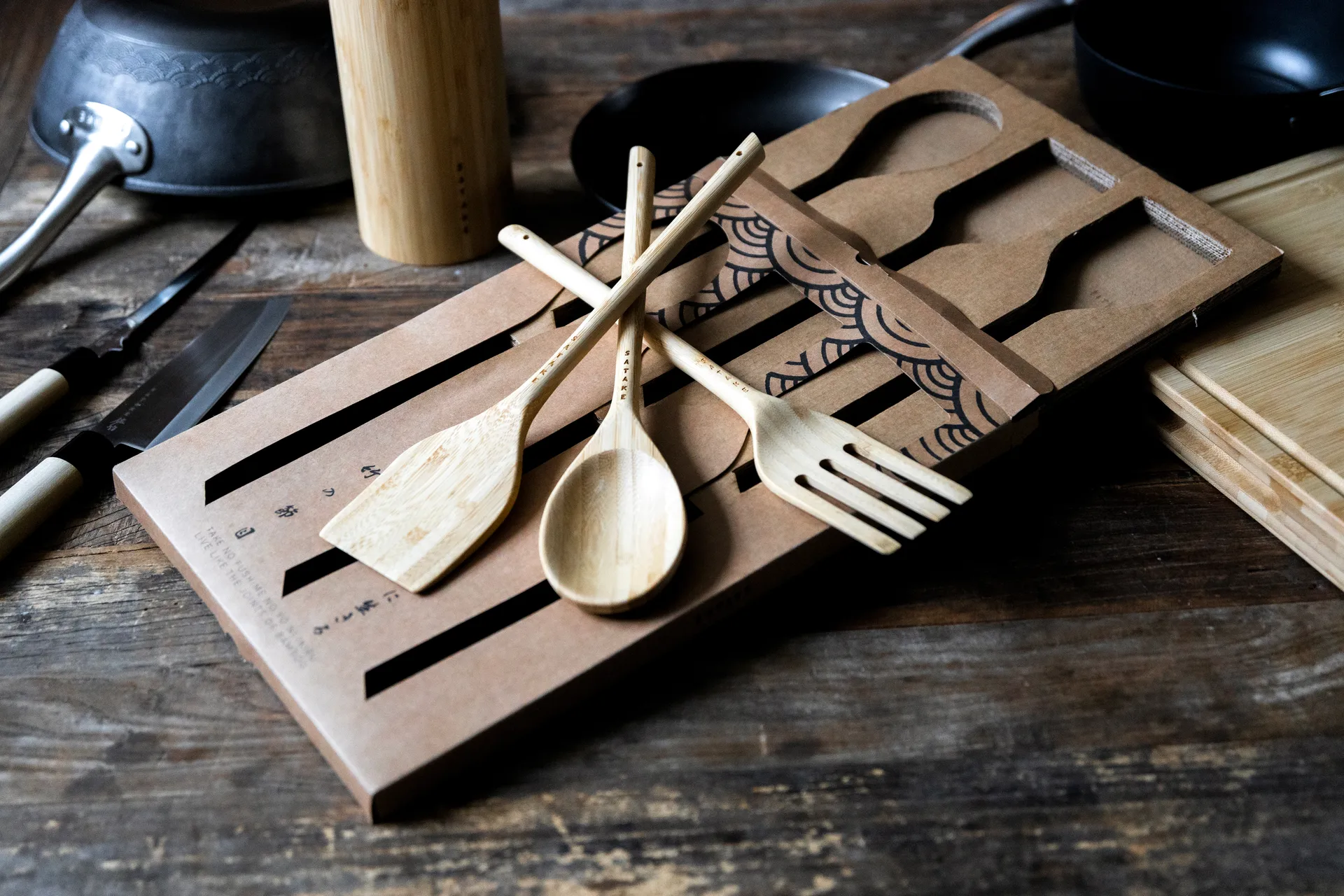 Satake utensil set, Bamboo, 3 pieces Satake