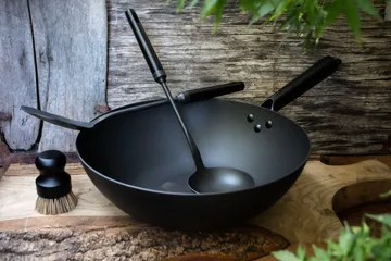 Satake wok set carbon steel - 4 pieces - Satake
