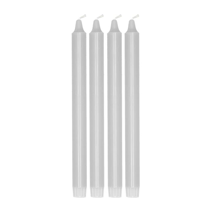Ambiance tapered candle 4 pack 27 cm, Icy grey Scandi Essentials