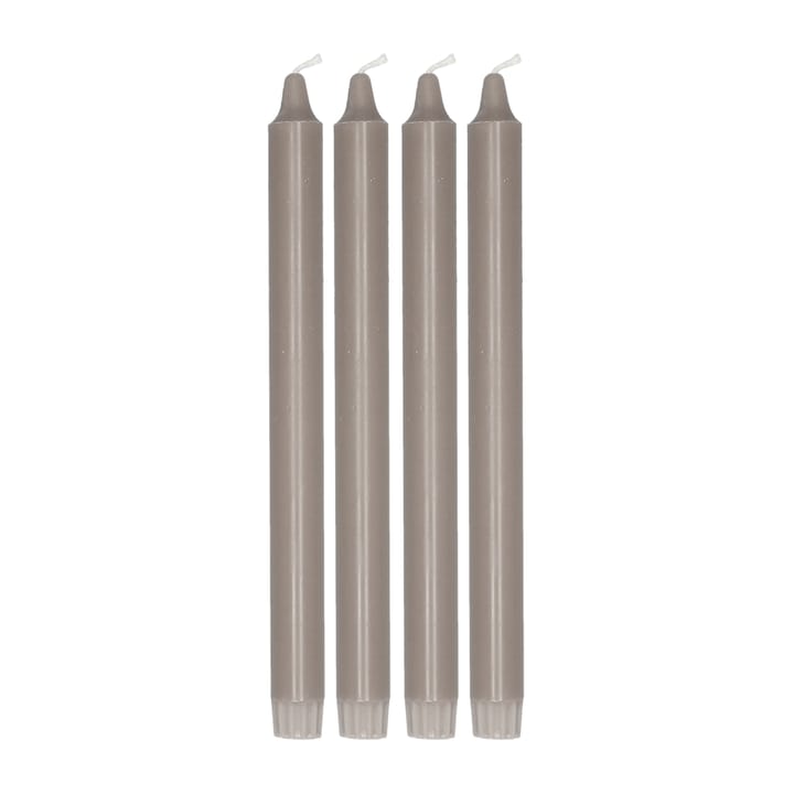 Ambiance tapered candle 4 pack 27 cm, Taupe Scandi Essentials