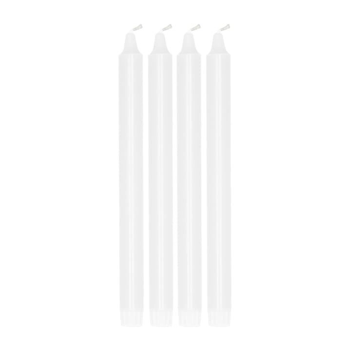 Ambiance tapered candle 4 pack 27 cm, White Scandi Essentials